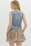 Denim Vest Top | Blue