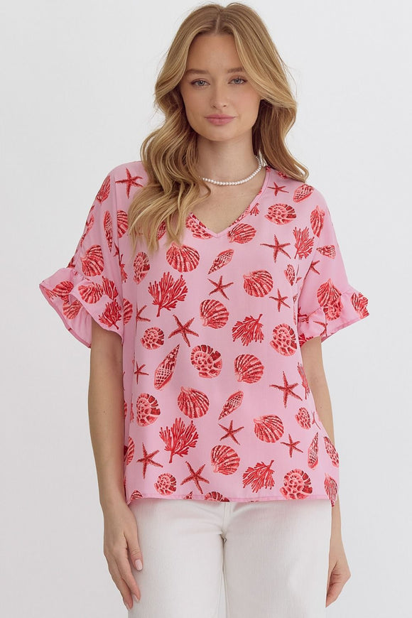 Feelin' Beachy Top | Pink