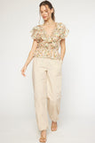 Floral Smocked Peplum Top | Carrot