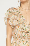 Floral Smocked Peplum Top | Carrot