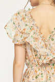 Floral Smocked Peplum Top | Carrot