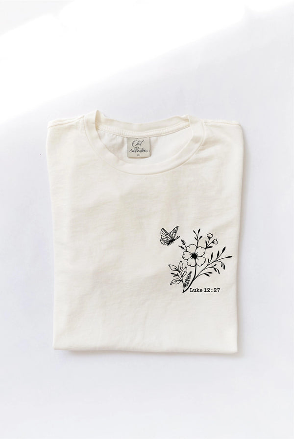 Consider How Mineral Front/Back Tee | Cream