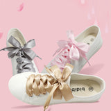 Silk Satin Shoe Laces | Gold