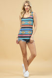 Aztec Stripe Tank | Turquoise Multi