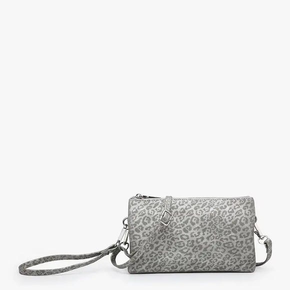 Riley Crossbody Bag | Cheetah Silver