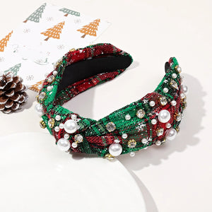 Pearl+Plaid | Christmas Embellished Headband