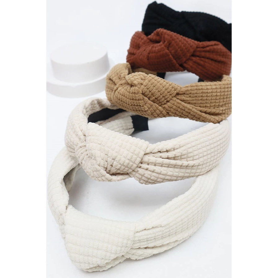 Waffle Textured Knotted Headbands | Various
