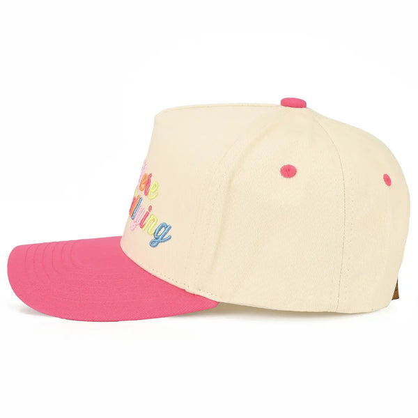 Out Here Dilly Dallying Trucker Cap | Pink