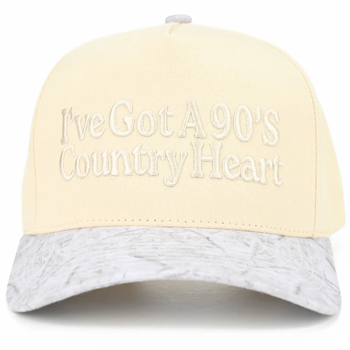 I've Got A 90s Country Heart Trucker Cap | White Camo