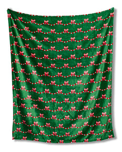 Bow Garland | Luxurious Soft Christmas Throw Blanket