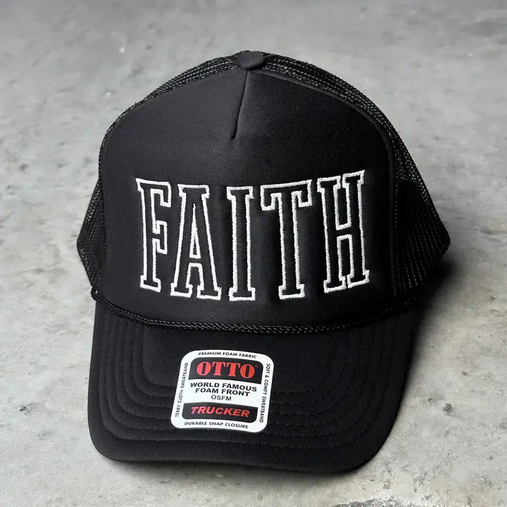 Faith Trucker Cap | Black