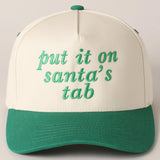 Put It On Santa's Tab Trucker Cap | Green