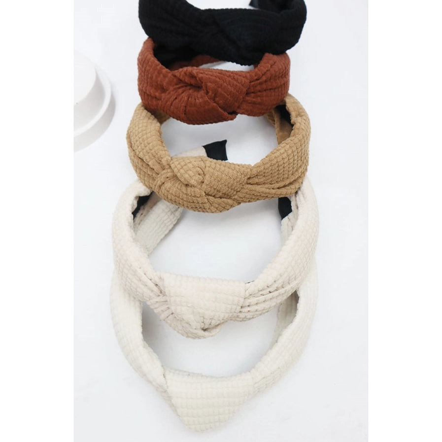 Waffle Textured Knotted Headbands | Various