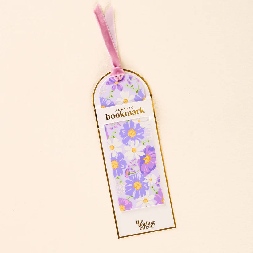 Acrylic Bookmark | Bouquet Beauty Purple