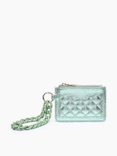Rhodes Quilted Wallet+Chain Bangle | Jadelite