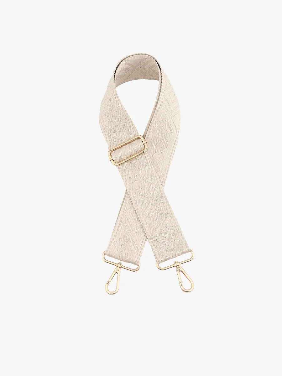 Bohemian Adjustable Guitar Strap | Cream