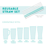 Cloud Nine | Reusable Tall Straw Set | Swig