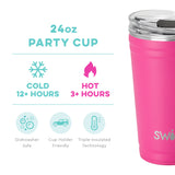 Swig Party Cup (24oz) | Hot Pink