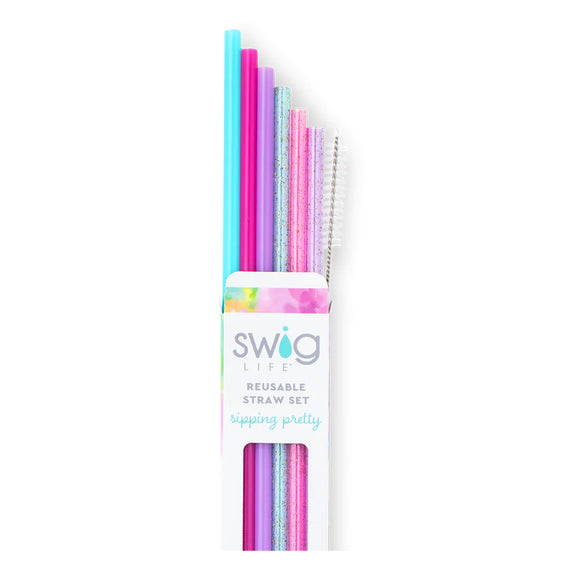 Cloud Nine | Reusable Tall Straw Set | Swig