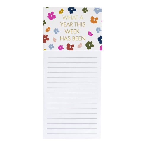Magnetic Notepad | What A Year This Week