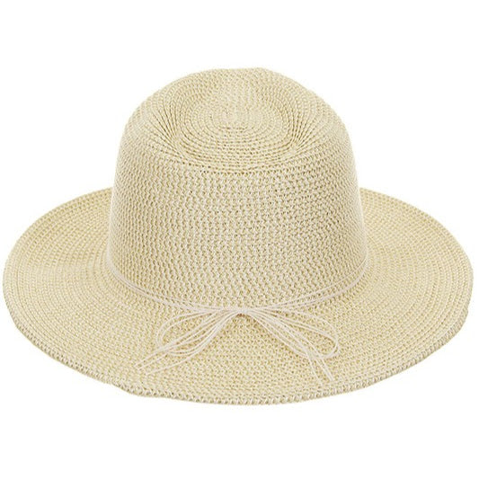 C.C Gold Shimmer Panama Hat | Natural