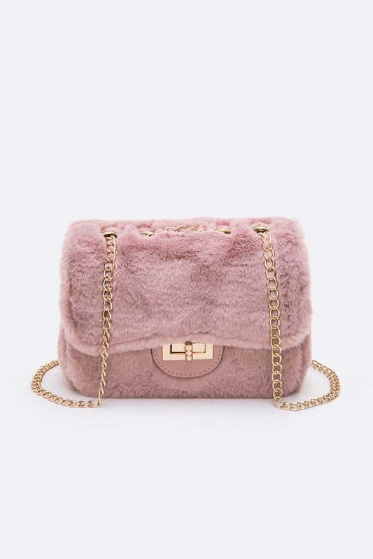 Fur Mini Bag | Pink
