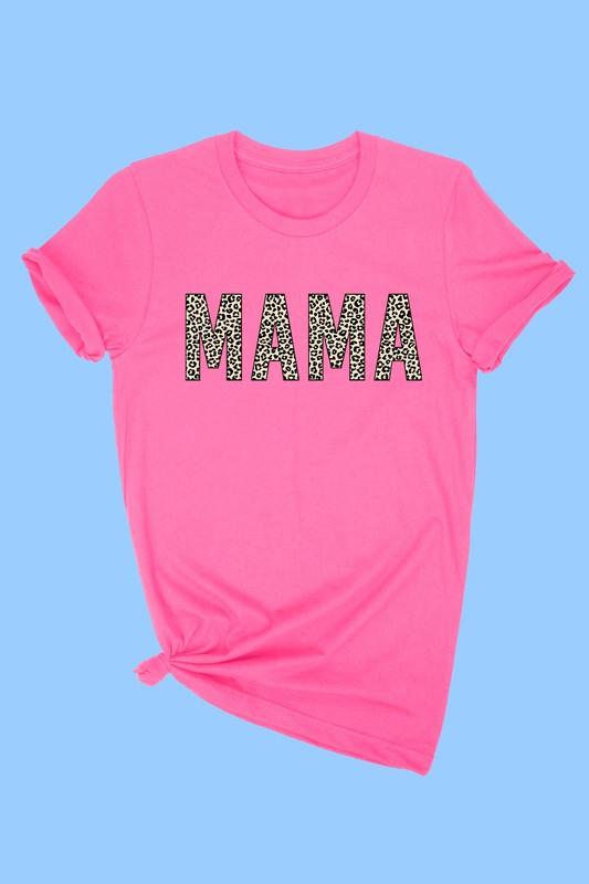 Hot Pink Leopard MAMA Tee **Mommy & Me Tees!