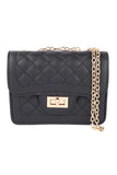 Quilted Crossbody Purse | Black