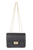 Quilted Crossbody Purse | Black