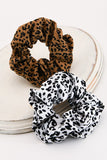 Leopard Scrunchies