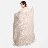 Comfy LUXE Leopard Blanket | Beige