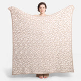 Comfy LUXE Leopard Blanket | Beige
