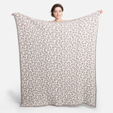 Comfy LUXE Leopard Blanket | Grey