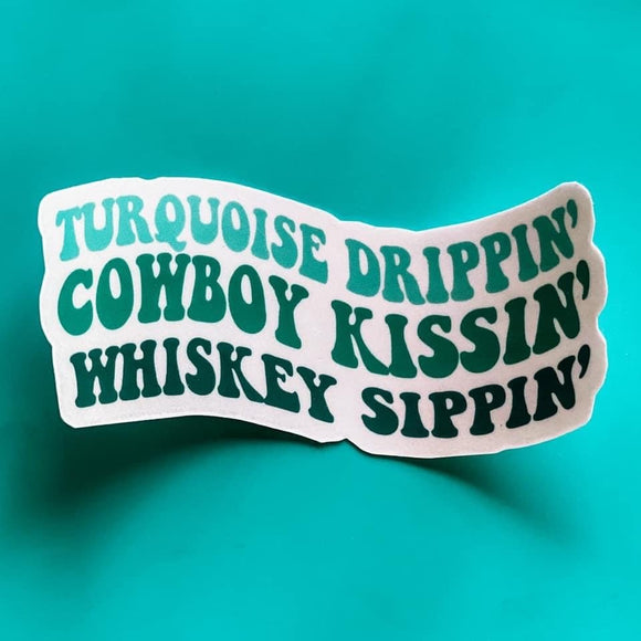 Turquoise Drippin' | Sticker