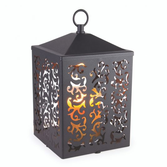 Cottage Candle Warmer Lantern | Black