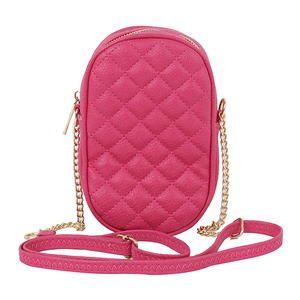 Quilted Phone Purse | Fuchsia