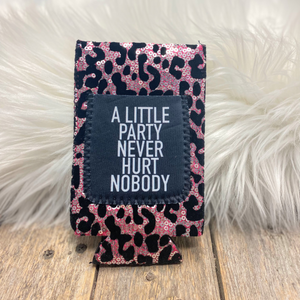 Sequin Tall Slim Can Koozie | A Little Party