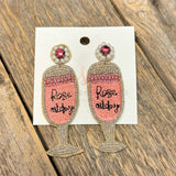 Rose All Day Seed Bead Earrings