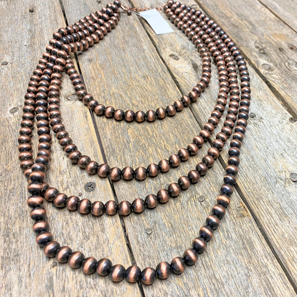 Western Layered Necklace | Copper
