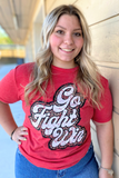 Leopard Go Fight Win Tee | Heather Red