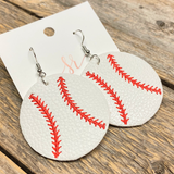 Stitched Baseball Earrings | Circular