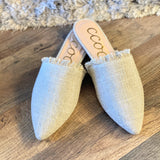 Canvas Mules | Natural