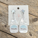 Tequila Acrylic Earrings | White