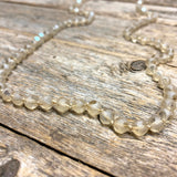 Long Beaded Necklace | Natural