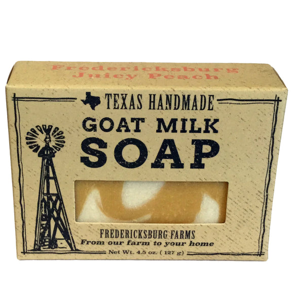 Fredericksburg Juicy Peach Goat Milk Bar Soap | Fredericksburg Farms