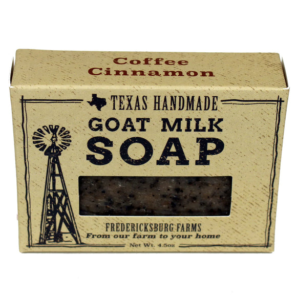 Coffee Cinnamon Goat Milk Bar Soap | Fredericksburg Farms