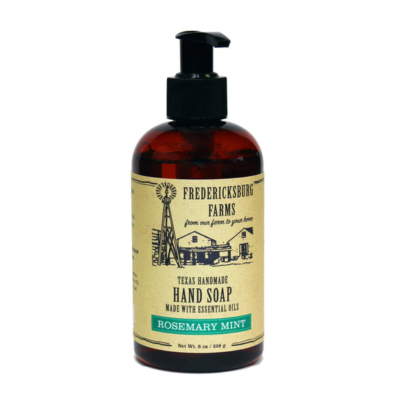 Rosemary Mint Hand Soap 8oz | Fredericksburg Farms