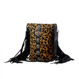 Golden Leopard Tassel Bag