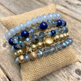 Happiness Comes In Waves | Beaded Bracelet Set
