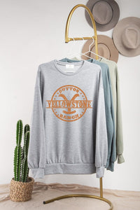 Yellowstone Oversized Sweatshirt | Heather Grey